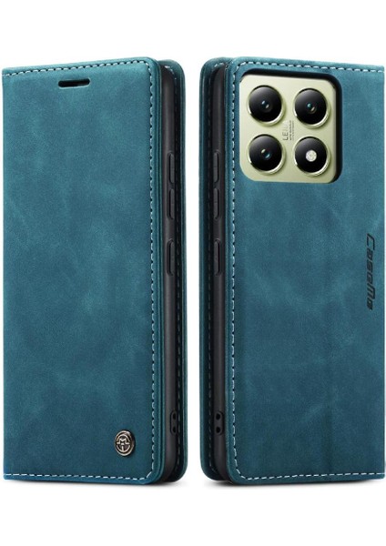 Xiaomi 14T Pro 5g Vintage Pu Deri Cüzdan Kılıf Kart Yuvası Için Flip Case (Yurt Dışından)