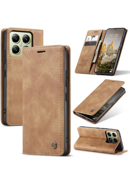 Xiaomi 14T Pro 5g Vintage Pu Deri Cüzdan Kılıf Kart Yuvası Için Flip Case (Yurt Dışından) modelleri