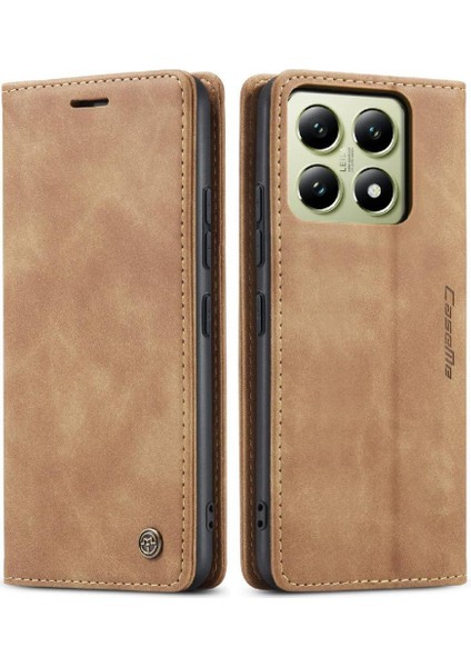 Xiaomi 14T Pro 5g Vintage Pu Deri Cüzdan Kılıf Kart Yuvası Için Flip Case (Yurt Dışından) fırsatları