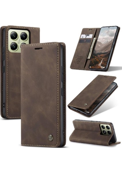 Xiaomi 14T Pro 5g Vintage Pu Deri Cüzdan Kılıf Kart Yuvası Için Flip Case (Yurt Dışından) modelleri