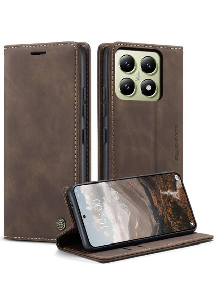 Xiaomi 14T Pro 5g Vintage Pu Deri Cüzdan Kılıf Kart Yuvası Için Flip Case (Yurt Dışından) indirimleri