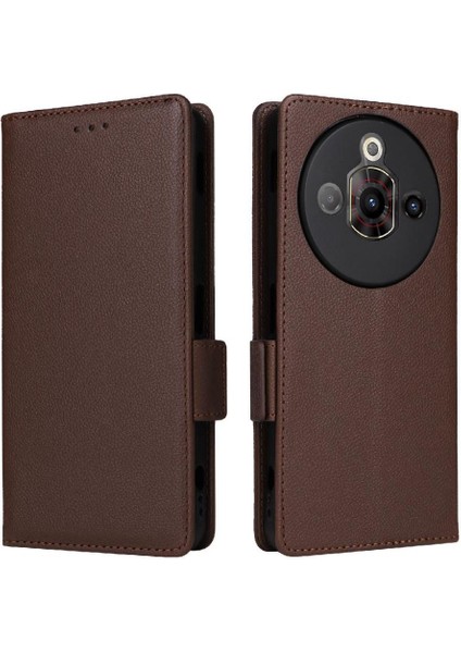 Nubia Odak Pro 5g Için Flip Case Manyetik Kart Yuvaları Tutucu Cüzdan Pu Yan (Yurt Dışından) fiyatları