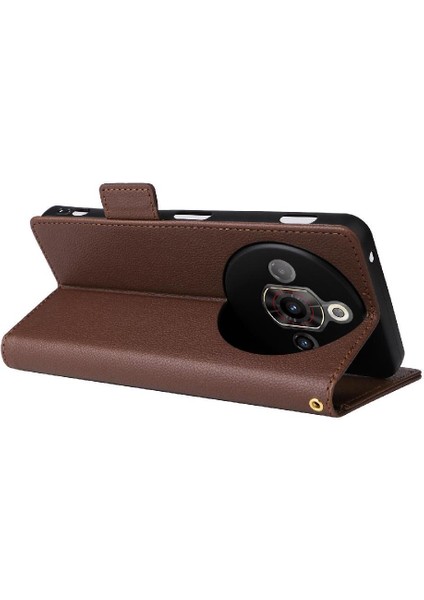 Nubia Odak Pro 5g Için Flip Case Manyetik Kart Yuvaları Tutucu Cüzdan Pu Yan (Yurt Dışından) fırsatları