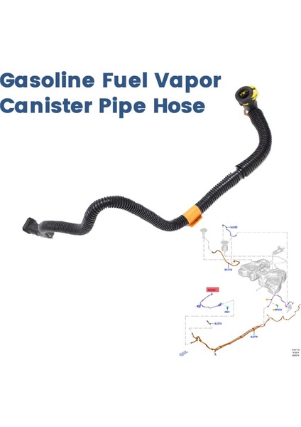 Edge 2.0l 2015-2021 Için Araç Yakıt Buhar Kutusu Boru Hortumu (Yurt Dışından) modelleri