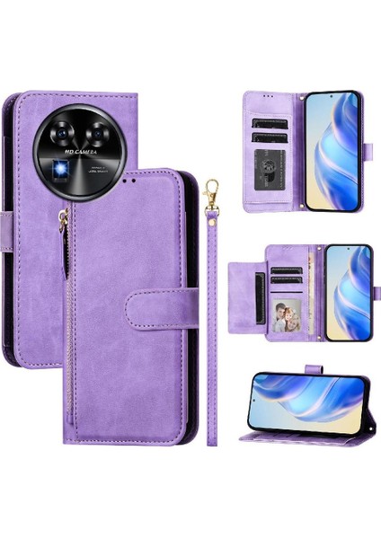 Oukitel C37 Premium Fermuarlı Deri Çapraz Askılı Uzun Askılı Cüzdan Kılıf Kapaklı Kartlıklı (Yurt Dışından) indirimleri