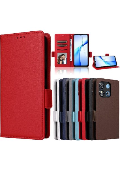 Oukitel C57S Yan Toka Manyetik Kart Yuvaları Tutucu Pu Için Flip Case (Yurt Dışından) fiyatları