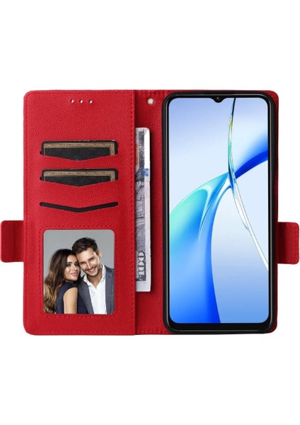 Oukitel C57S Yan Toka Manyetik Kart Yuvaları Tutucu Pu Için Flip Case (Yurt Dışından) modelleri