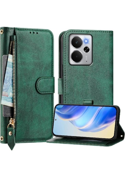 Realme 14 5g Premium Fermuarlı Deri Çapraz Askılı Uzun Askılı Cüzdan Kılıf Kapaklı Kartlıklı (Yurt Dışından) indirimleri