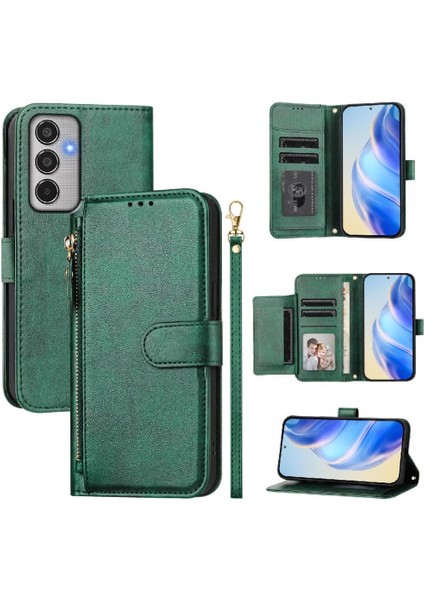 Samsung Galaxy M35 5g Premium Fermuarlı Deri Çapraz Askılı Uzun Askılı Cüzdan Kılıf Kapaklı Kartlıklı (Yurt Dışından) indirimleri
