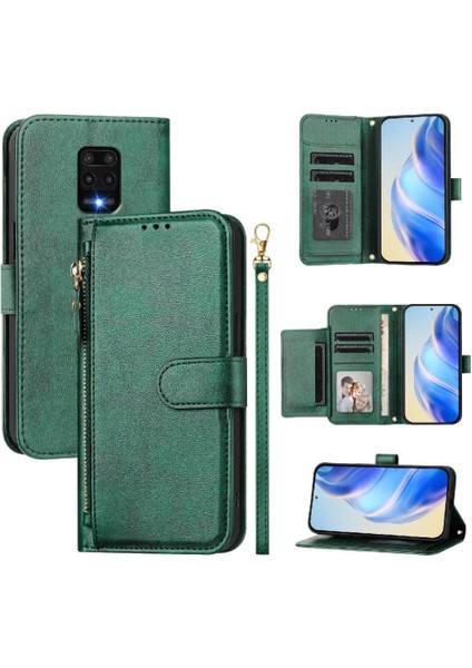 Xiaomi Redmi Note 9s/9 Pro Premium Fermuarlı Deri Çapraz Askılı Uzun Askılı Cüzdan Kılıf Kapaklı Kartlıklı (Yurt Dışından) indirimleri