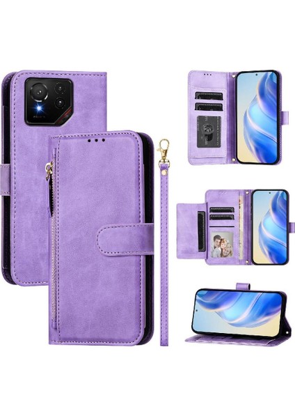 Asus Rog Telefon 9 Fermuar Kart Tutucu Pu Deri Manyetik Için Flip Case (Yurt Dışından) indirimleri
