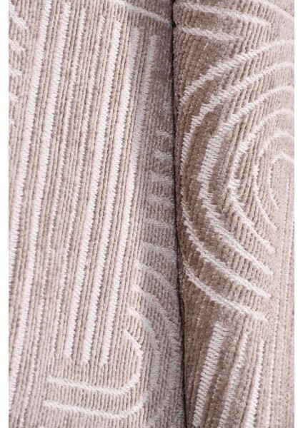 Revna Bej / Kahverengi Yıkanabilir Halı – Kaydırmaz Taban, Pamuk Dokuma, Salon Mutfak Koridor Için Uygun