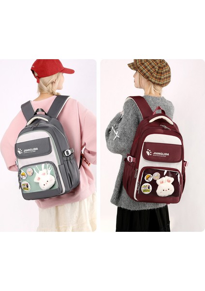 Yüksek Değerli Ortaokul Kız Okul Çantası Büyük Kapasiteli Sevimli Öğrenci Sırt Çantası (Yurt Dışından) modelleri