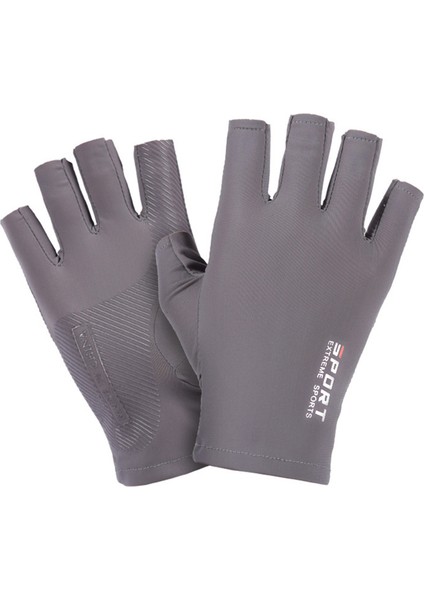 Buz Ipek Yarım Parmak Bisiklet Spor Fitness Güneş Koruma Eldiveni (Yurt Dışından)
