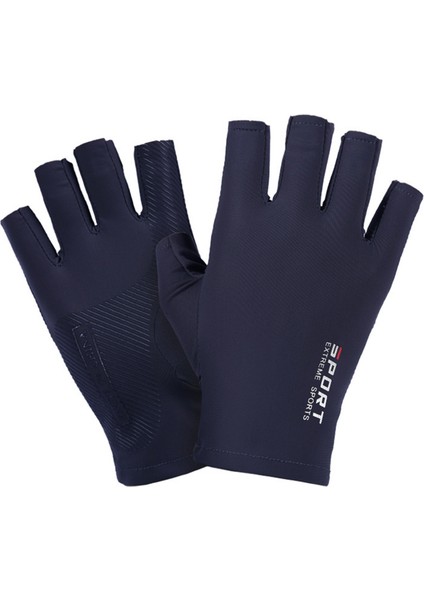 Buz Ipek Yarım Parmak Bisiklet Spor Fitness Güneş Koruma Eldiveni (Yurt Dışından)