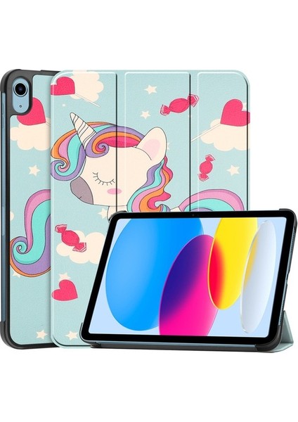 Xhappy Arctıc Hunter IPAD10 Tablet Bilgisayar Kasası iPad 10.9 Üç Katlı Boyalı Koruyucu Kabuk Hareketsiz ve Düşmez (Yurt Dışından)