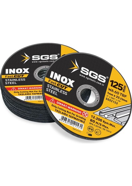 Inox Kesici 125*1,*22MM