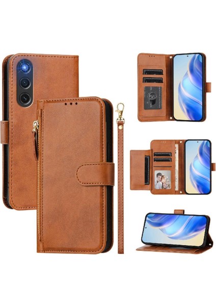 Zte Nubia Redmagic 10 Hava Pu Deri Manyetik Kart Tutucu Için Flip Case (Yurt Dışından)