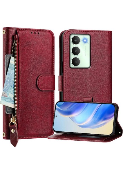 Realme C75 5g Fermuar Kart Tutucu Pu Deri Manyetik Için Flip Case (Yurt Dışından) fiyatları