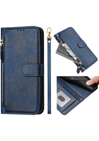 Nothing Phone 3A Pro Fermuar Pu Deri Manyetik Kart Için Flip Case (Yurt Dışından)