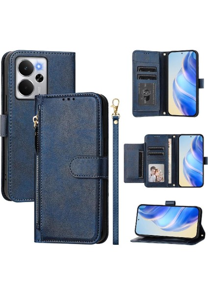 Realme 14 5g Fermuar Pu Deri Manyetik Kart Tutucu Için Flip Case (Yurt Dışından) indirimleri