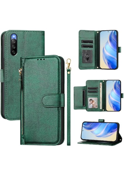 Sony Xperia 10 Iv Premium Fermuarlı Deri Çapraz Askılı Uzun Askılı Cüzdan Kılıf Kapaklı Kartlıklı (Yurt Dışından) indirimleri