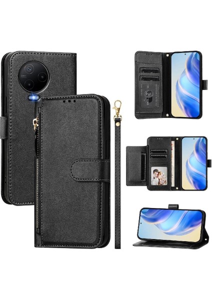 Infınıx Note 12 Pro 4g Premium Fermuarlı Deri Çapraz Askılı Uzun Askılı Cüzdan Kılıf Kapaklı Kartlıklı (Yurt Dışından) fırsatları