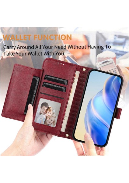 Tecno Spark Go 1 Premium Fermuarlı Deri Çapraz Askılı Uzun Askılı Cüzdan Kılıf Kapaklı Kartlıklı (Yurt Dışından)