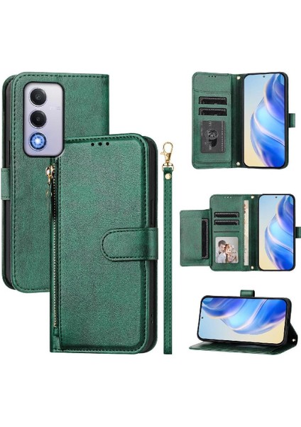 Oppo A80 5g Premium Fermuarlı Deri Çapraz Askılı Uzun Askılı Cüzdan Kılıf Kapaklı Kartlıklı (Yurt Dışından) indirimleri