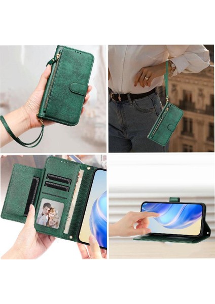 Wiko T60 Premium Fermuarlı Deri Çapraz Askılı Uzun Askılı Cüzdan Kılıf Kapaklı Kartlıklı (Yurt Dışından) modelleri