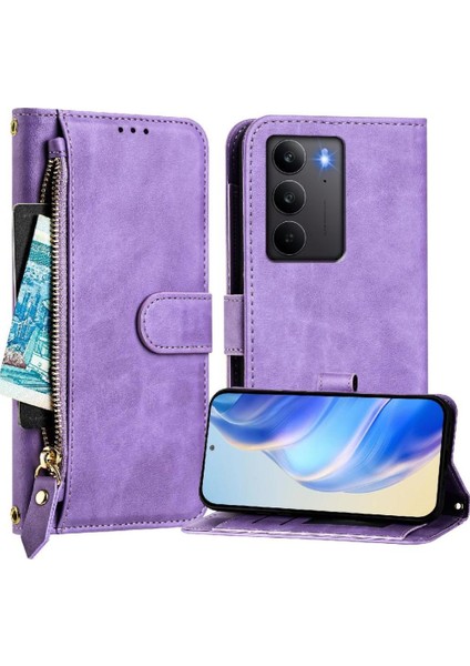 Realme C75 4g Premium Fermuarlı Deri Çapraz Askılı Uzun Askılı Cüzdan Kılıf Kapaklı Kartlıklı (Yurt Dışından) fırsatları
