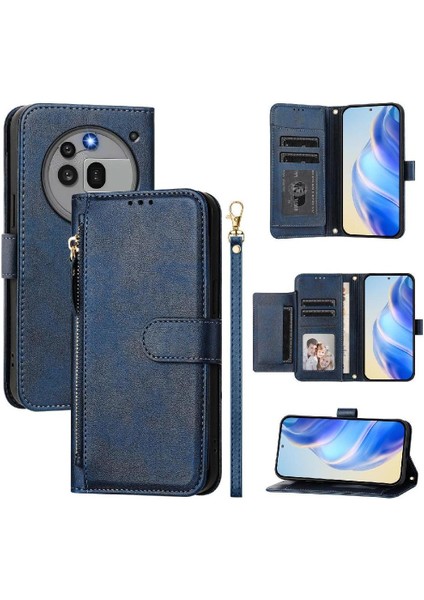 Nothing Phone 3A Pro Premium Fermuarlı Deri Çapraz Askılı Uzun Askılı Cüzdan Kılıf Kapaklı Kartlıklı (Yurt Dışından)
