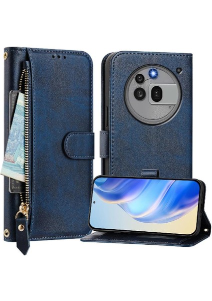 Nothing Phone 3A Pro Premium Fermuarlı Deri Çapraz Askılı Uzun Askılı Cüzdan Kılıf Kapaklı Kartlıklı (Yurt Dışından)