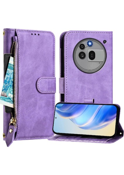 Nothing Phone 3A Pro Premium Fermuarlı Deri Çapraz Askılı Uzun Askılı Cüzdan Kılıf Kapaklı Kartlıklı (Yurt Dışından)