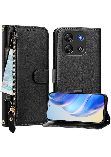 Blackview Oscal Flat 1c Premium Fermuarlı Deri Çapraz Askılı Uzun Askılı Cüzdan Kılıf Kapaklı Kartlıklı (Yurt Dışından) fırsatları