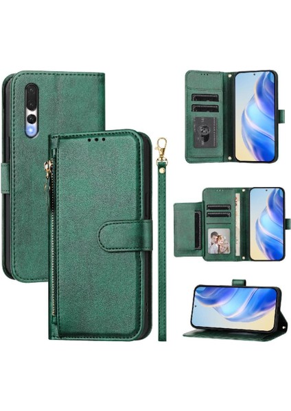 Huawei P20 Pro Premium Fermuarlı Deri Çapraz Askılı Uzun Askılı Cüzdan Kılıf Kapaklı Kartlıklı (Yurt Dışından) indirimleri
