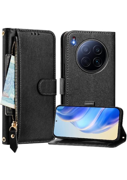Tecno Camon 40 Premier Premium Fermuarlı Deri Çapraz Askılı Uzun Askılı Cüzdan Kılıf Kapaklı Kartlıklı (Yurt Dışından) fırsatları