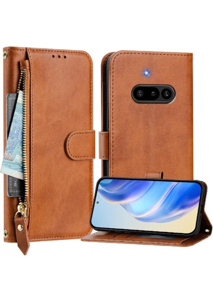 Nothing Phone 3A Premium Fermuarlı Deri Çapraz Askılı Uzun Askılı Cüzdan Kılıf Kapaklı Kartlıklı (Yurt Dışından) indirimleri