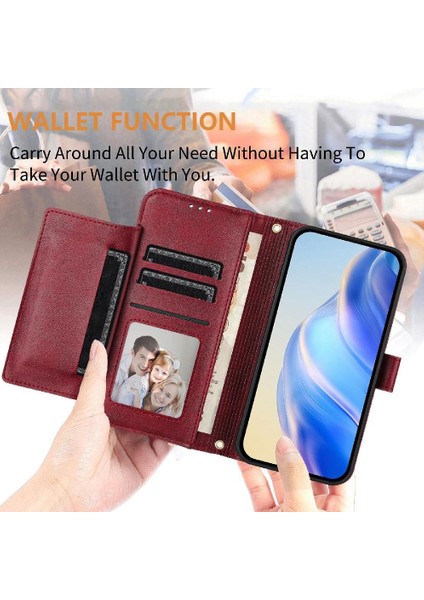 Xiaomi Redmi Note 10 Pro Max Premium Fermuarlı Deri Çapraz Askılı Uzun Askılı Cüzdan Kılıf Kapaklı Kartlıklı (Yurt Dışından)