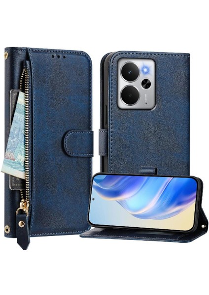 Realme 14 5g Premium Fermuarlı Deri Çapraz Askılı Uzun Askılı Cüzdan Kılıf Kapaklı Kartlıklı (Yurt Dışından) fırsatları