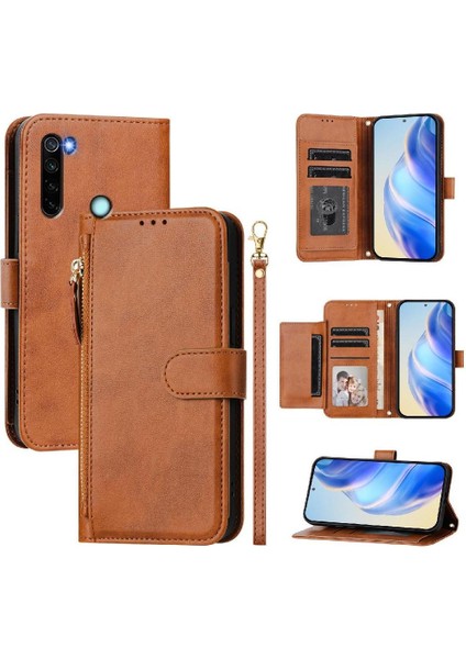 Xiaomi Redmi Note 8 Premium Fermuarlı Deri Çapraz Askılı Uzun Askılı Cüzdan Kılıf Kapaklı Kartlıklı (Yurt Dışından) indirimleri