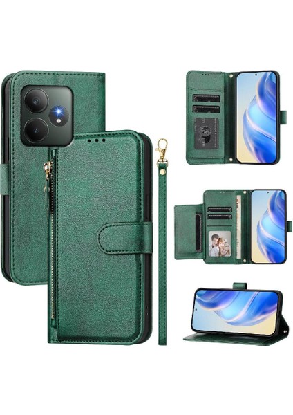 Realme Gt Neo 6 5g Premium Fermuarlı Deri Çapraz Askılı Uzun Askılı Cüzdan Kılıf Kapaklı Kartlıklı (Yurt Dışından) indirimleri