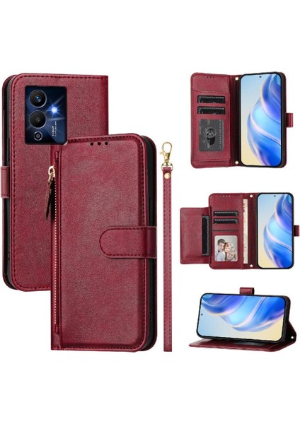 Infınıx Note 12 Pro 5g Premium Fermuarlı Deri Çapraz Askılı Uzun Askılı Cüzdan Kılıf Kapaklı Kartlıklı (Yurt Dışından) indirimleri