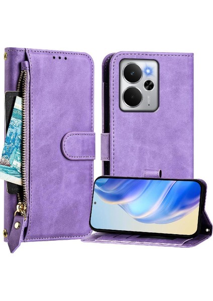 Realme 14 5g Premium Fermuarlı Deri Çapraz Askılı Uzun Askılı Cüzdan Kılıf Kapaklı Kartlıklı (Yurt Dışından) fırsatları