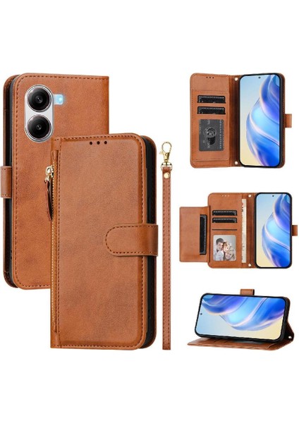Xiaomi Poco X7 Premium Fermuarlı Deri Çapraz Askılı Uzun Askılı Cüzdan Kılıf Kapaklı Kartlıklı (Yurt Dışından) indirimleri