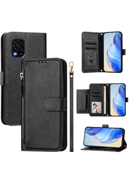 Xiaomi 10 Lite Premium Fermuarlı Deri Çapraz Askılı Uzun Askılı Cüzdan Kılıf Kapaklı Kartlıklı (Yurt Dışından) indirimleri