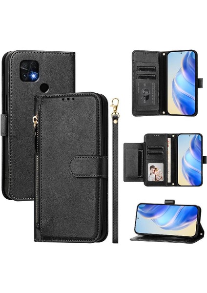 Xiaomi Poco C40 Premium Fermuarlı Deri Çapraz Askılı Uzun Askılı Cüzdan Kılıf Kapaklı Kartlıklı (Yurt Dışından) fırsatları
