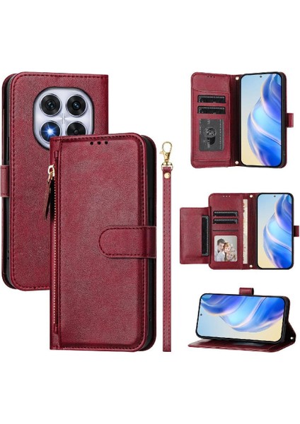 Xiaomi Poco X7 Premium Fermuarlı Deri Çapraz Askılı Uzun Askılı Cüzdan Kılıf Kapaklı Kartlıklı (Yurt Dışından) fırsatları