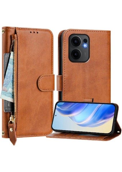 Oppo RENO13 F 5g Premium Fermuarlı Deri Çapraz Askılı Uzun Askılı Cüzdan Kılıf Kapaklı Kartlıklı (Yurt Dışından) indirimleri
