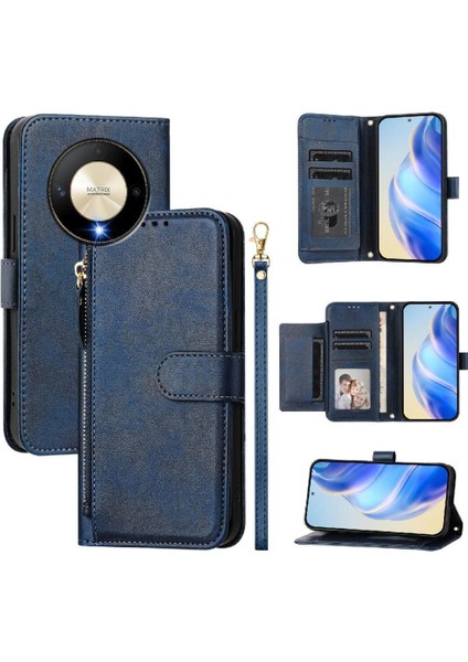 Honor X9B 5g Premium Fermuarlı Deri Çapraz Askılı Uzun Askılı Cüzdan Kılıf Kapaklı Kartlıklı (Yurt Dışından) indirimleri